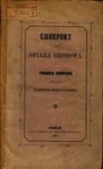Choefory czyli Ofiara grobowa : tragedya Eschylosa