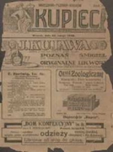 Kupiec: największe i najstarsze polskie pismo kupiecko-przemysłowe 1920.02.24 R.14 Nr8