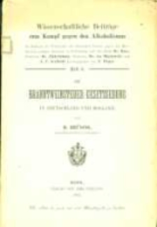 Die Branntweinsteuer-Gesetzgebung in Deutschland und Holland