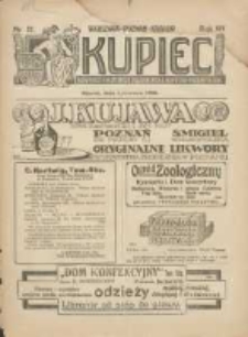 Kupiec: największe i najstarsze polskie pismo kupiecko-przemysłowe: centralny organ urzędowy Związku Towarzystw Kupieckich byłej dzielnicy pruskiej 1920.06.01 R.14 Nr22