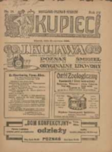 Kupiec: największe i najstarsze polskie pismo kupiecko-przemysłowe: centralny organ urzędowy Związku Towarzystw Kupieckich byłej dzielnicy pruskiej 1920.06.15 R.14 Nr24
