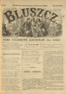 Bluszcz. Pismo tygodniowe ilustrowane dla kobiet. 1898.07.30 (08.11) R.34 nr32
