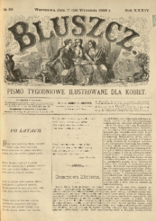 Bluszcz. Pismo tygodniowe ilustrowane dla kobiet. 1898.09.17 (29) R.34 nr39