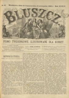 Bluszcz. Pismo tygodniowe ilustrowane dla kobiet. 1898.10.22 (11.03) R.34 nr44