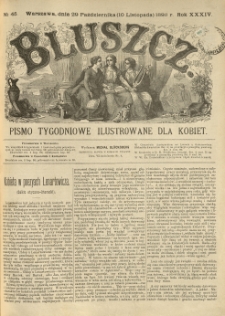 Bluszcz. Pismo tygodniowe ilustrowane dla kobiet. 1898.10.29 (11.10) R.34 nr45