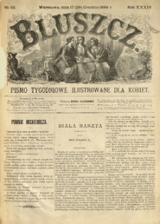 Bluszcz. Pismo tygodniowe ilustrowane dla kobiet. 1898.12.17 (29) R.34 nr52