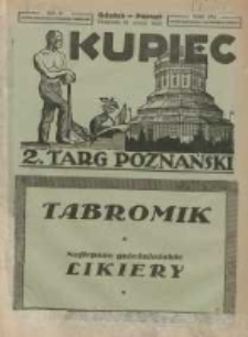 Kupiec: najstarszy i największy Tygodnik Handlowo - Przemysłowy w Polsce; centralny organ Związku Towarzystw Kupieckich Zachodniej Polski; 2 Targ Poznański 1922.03.19 R.16 Nr11