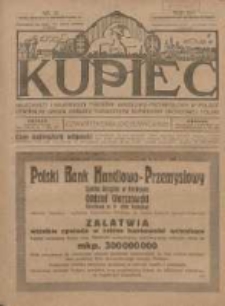Kupiec: najstarszy i największy Tygodnik Handlowo - Przemysłowy w Polsce; centralny organ Związku Towarzystw Kupieckich Zachodniej Polski 1922.06.22 R.16 Nr25