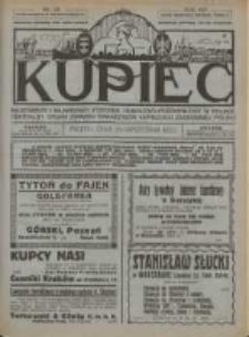 Kupiec: najstarszy i największy Tygodnik Handlowo - Przemysłowy w Polsce; centralny organ Związku Towarzystw Kupieckich Zachodniej Polski; 1922.09.29 R.16 Nr39