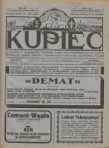 Kupiec: najstarszy i największy Tygodnik Handlowo - Przemysłowy w Polsce; centralny organ Związku Towarzystw Kupieckich Zachodniej Polski 1922.10.13 R.16 Nr41