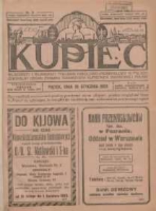 Kupiec: najstarszy i największy Tygodnik Handlowo - Przemysłowy w Polsce; centralny organ Związku Towarzystw Kupieckich Zachodniej Polski 1923.01.19 R.17 Nr3