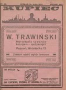 Kupiec: największe i najstarsze polskie pismo kupiecko-przemysłowe 1923.05.28 R.17 Nr20