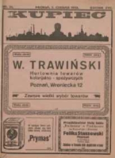 Kupiec: największe i najstarsze polskie pismo kupiecko-przemysłowe 1923.06.02 R.17 Nr21