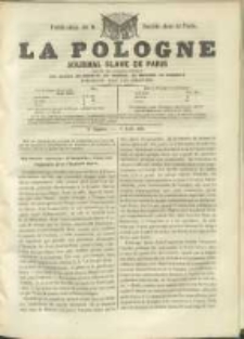 La Pologne annales contemporaines politiques, religieuses et litt&eacute;raires des peuples de l'Europe orientale. R. 1. 1848/49, nr 9