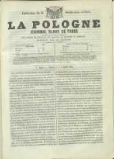 La Pologne annales contemporaines politiques, religieuses et litt&eacute;raires des peuples de l'Europe orientale. R. 2. 1849, nr 7