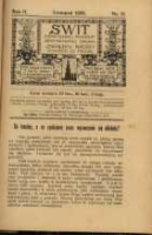 Świt. R. 2, 1909, nr 11