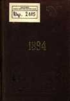 Zapiski księdza Edwarda Jeżewskiego z 1894 r. prowadzone na wolnych kartach oraz marginesach druku Ordo officii divini archidiecezji poznańskiej i gnieźnieńskiej za rok 1894