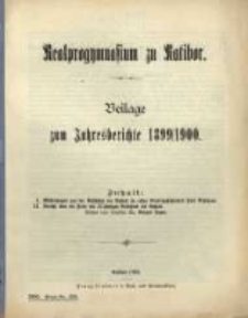 1899/1900 (1900) Beilage zum Jahresberichte.... Progr. No. 230.