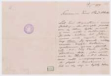 List Gabrieli Zapolskiej do NN, 1909