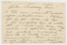 List Gabrieli Zapolskiej do NN, bez daty