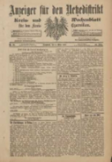 Anzeiger f&uuml;r den Netzedistrikt Kreis- und Wochenblatt f&uuml;r den Kreis Czarnkau 1901.03.02 Jg.49 Nr26