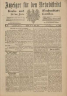 Anzeiger f&uuml;r den Netzedistrikt Kreis- und Wochenblatt f&uuml;r den Kreis Czarnikau 1901.03.12 Jg.49 Nr30