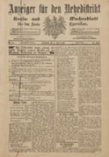 Anzeiger f&uuml;r den Netzedistrikt Kreis- und Wochenblatt f&uuml;r den Kreis Czarnikau 1901.04.06 Jg.49 Nr41