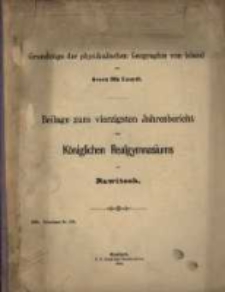 Grundz&uuml;ge der physikalischen Geographie von Island.