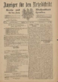 Anzeiger f&uuml;r den Netzedistrikt Kreis- und Wochenblatt f&uuml;r den Kreis Czarnikau 1901.04.27 Jg.49 Nr49