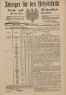 Anzeiger f&uuml;r den Netzedistrikt Kreis- und Wochenblatt f&uuml;r den Kreis Czarnikau 1901.05.09 Jg.49 Nr54