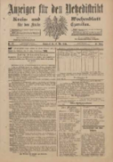 Anzeiger f&uuml;r den Netzedistrikt Kreis- und Wochenblatt f&uuml;r den Kreis Czarnikau 1901.05.25 Jg.49 Nr60