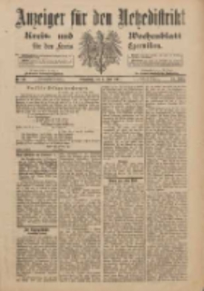 Anzeiger f&uuml;r den Netzedistrikt Kreis- und Wochenblatt f&uuml;r den Kreis Czarnikau 1901.06.01 Jg.49 Nr62