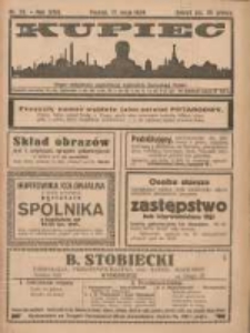 Kupiec Tygodnik: najstarszy i największy tygodnik kupiecko- przemysłowy w Polsce; centralny organ organizacyj kupieckich zachodniej Polski 1924.05.17 R.18 Nr20
