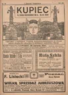 Kupiec Tygodnik: najstarszy i największy tygodnik kupiecko- przemysłowy w Polsce; centralny organ organizacyj kupieckich zachodniej; 4 Targi Wschodnie. Pierwszy zeszyt targowy Polsk 1924.08.26 R.18 Nr34