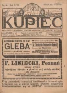 Kupiec Tygodnik: najstarszy i największy tygodnik kupiecko- przemysłowy w Polsce 1924.10.08 R.18 Nr40