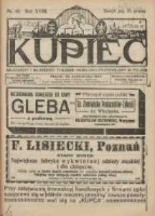 Kupiec Tygodnik: najstarszy i największy tygodnik kupiecko- przemysłowy w Polsce 1924.10.22 R.18 Nr42