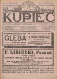 Kupiec Tygodnik: najstarszy i największy tygodnik kupiecko- przemysłowy w Polsce 1924.11.06 R.18 Nr44