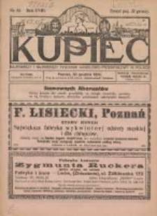 Kupiec Tygodnik: najstarszy i największy tygodnik kupiecko- przemysłowy w Polsce 1924.12.30 R.18 Nr52