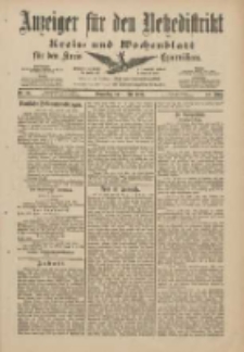 Anzeiger f&uuml;r den Netzedistrikt Kreis- und Wochenblatt f&uuml;r den Kreis Czarnikau 1901.08.01 Jg.49 Nr88