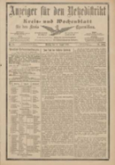 Anzeiger f&uuml;r den Netzedistrikt Kreis- und Wochenblatt f&uuml;r den Kreis Czarnikau 1901.08.13 Jg.49 Nr94