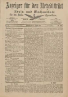 Anzeiger f&uuml;r den Netzedistrikt Kreis- und Wochenblatt f&uuml;r den Kreis Czarnikau 1901.08.15 Jg.49 Nr95