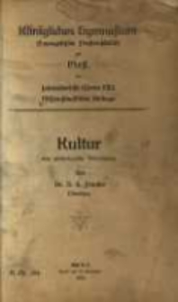 Kultur : eine psychologische Betrachtung