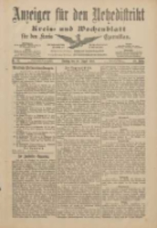Anzeiger f&uuml;r den Netzedistrikt Kreis- und Wochenblatt f&uuml;r den Kreis Czarnikau 1901.08.20 Jg.49 Nr97