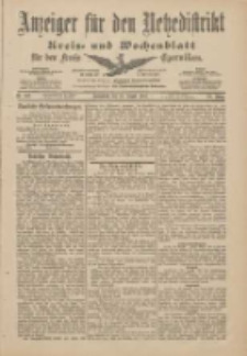 Anzeiger f&uuml;r den Netzedistrikt Kreis- und Wochenblatt f&uuml;r den Kreis Czarnikau 1901.08.31 Jg.49 Nr102