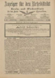 Anzeiger f&uuml;r den Netzedistrikt Kreis- und Wochenblatt f&uuml;r den Kreis Czarnikau 1901.09.14 Jg.49 Nr108