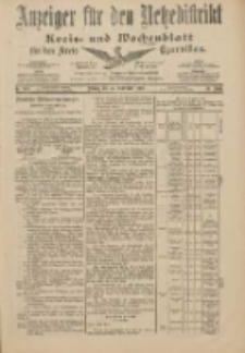 Anzeiger f&uuml;r den Netzedistrikt Kreis- und Wochenblatt f&uuml;r den Kreis Czarnikau 1901.09.17 Jg.49 Nr109