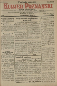 Kurier Poznański 1931.08.22 R.26 nr 381