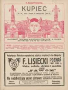 Kupiec Tygodnik: najstarszy tygodnik kupiecko- przemysłowy w Polsce; V Targi Wschodnie. Drugi Zeszyt Targowy 1925.09.08 R.19 Nr34