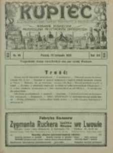 Kupiec Tygodnik: najstarszy tygodnik kupiecko- przemysłowy w Polsce 1925.11.26 R.19 Nr46; wydanie poświęcone przemysłowi przetwor&oacute;w owocowych