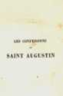 Les Confessions de Saint Augustin
